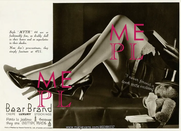 : Advert for Stockings by Bear Brand 1934 : Advert for Stockings by Bear Brand 1934
