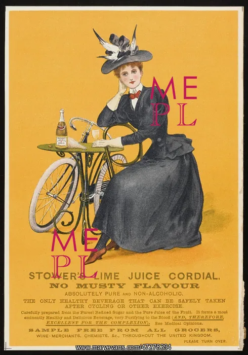 : Advert for Stower's lime juice : Advert for Stower's lime juice