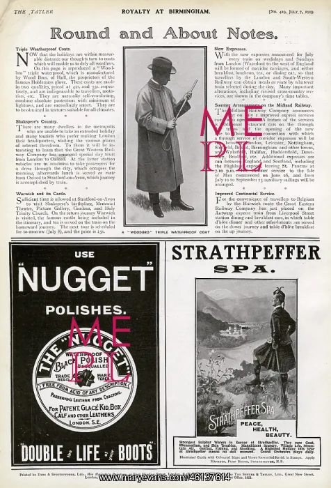 : Advert for Strathpeffer Spa in Scotland, 1909 : Advert for Strathpeffer Spa in Scotland, 1909