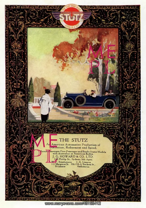 : Advertisement for The Stutz Motor Company : Advertisement for The Stutz Motor Company