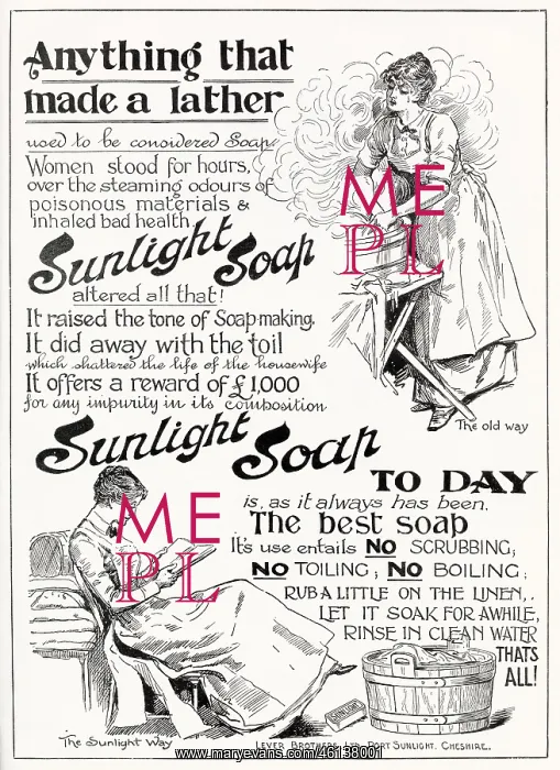 : Advert for Sunlight Soap 1902 : Advert for Sunlight Soap 1902