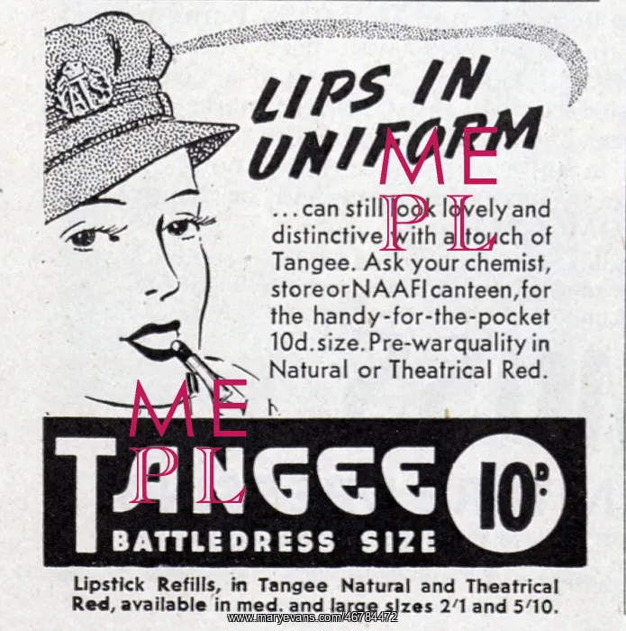 : Advert for Tangee Lipstick : Advert for Tangee Lipstick