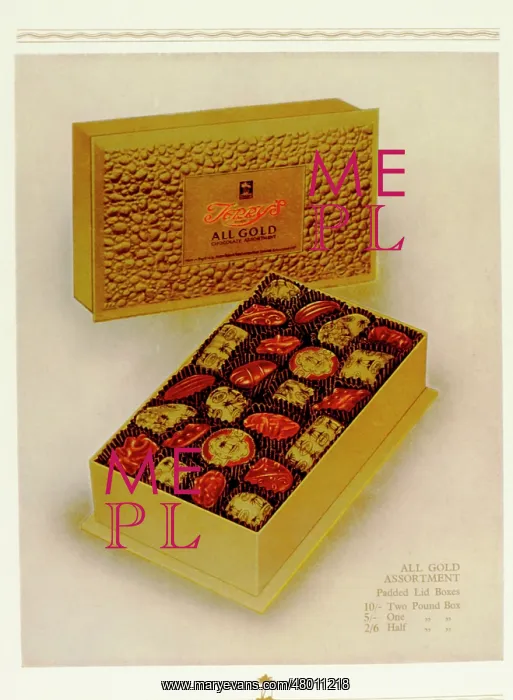 : Advertisement for Terry's All Gold chocolates : Advertisement for Terry's All Gold chocolates