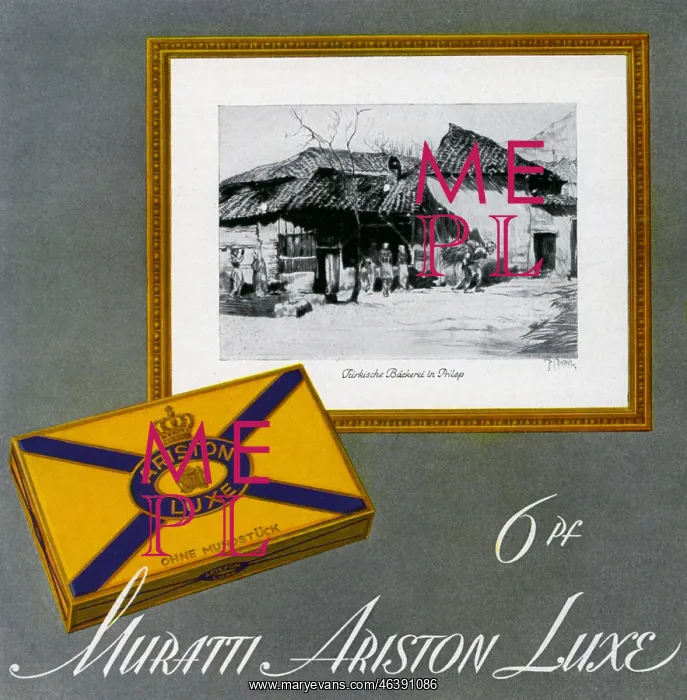  : advertising, tobacco, cigarettes, Muratti Ariston