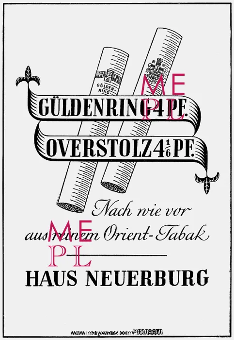 : advertising, tobacco, Gueldenring and Overstolz : advertising, tobacco, Gueldenring and Overstolz