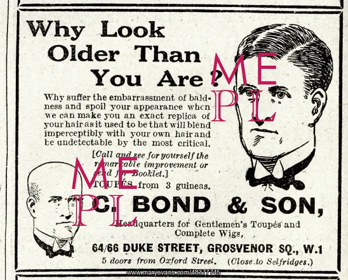 : Advert, Toupes and wigs for men : Advert, Toupes and wigs for men