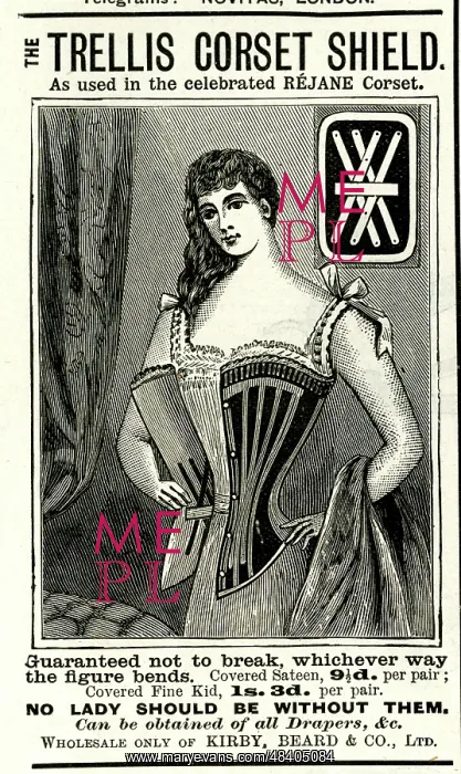 : Advert, Trellis Corset Shield : Advert, Trellis Corset Shield