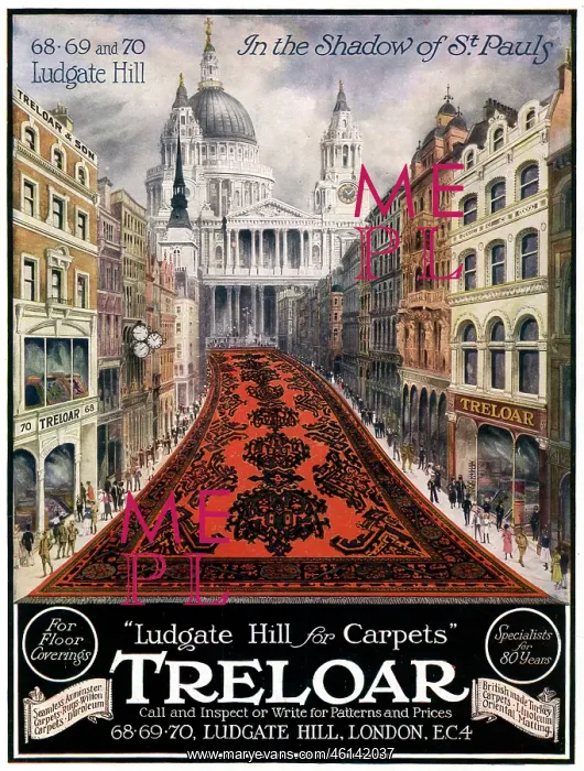 : Advert for Treloar carpets 1918 : Advert for Treloar carpets 1918