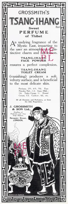 : Advert for Tsang-Ihang - Perfume 1923 : Advert for Tsang-Ihang - Perfume 1923