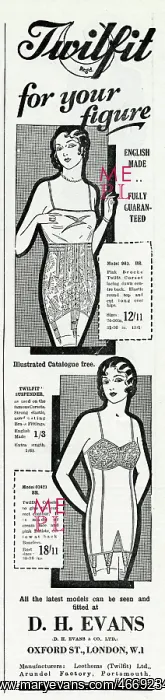 : Advert for Twilfit corsets 1931 : Advert for Twilfit corsets 1931