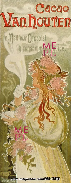 : Advertisement for Van Houten cocoa : Advertisement for Van Houten cocoa