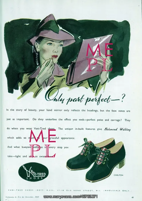 : Advert for Vani-Tred Shoes : Advert for Vani-Tred Shoes