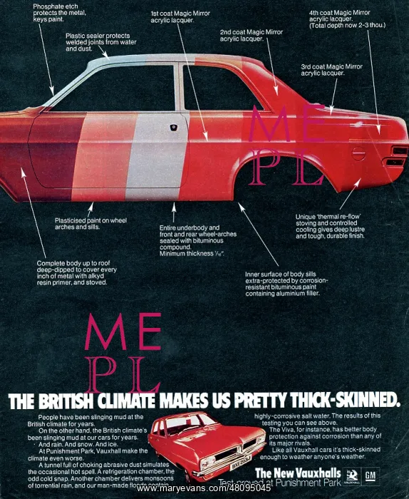 : Advertisement for Vauxhall Viva car : Advertisement for Vauxhall Viva car