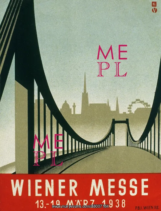 : Advertisement for the Vienna Fair, March 1938 : Advertisement for the Vienna Fair, March 1938