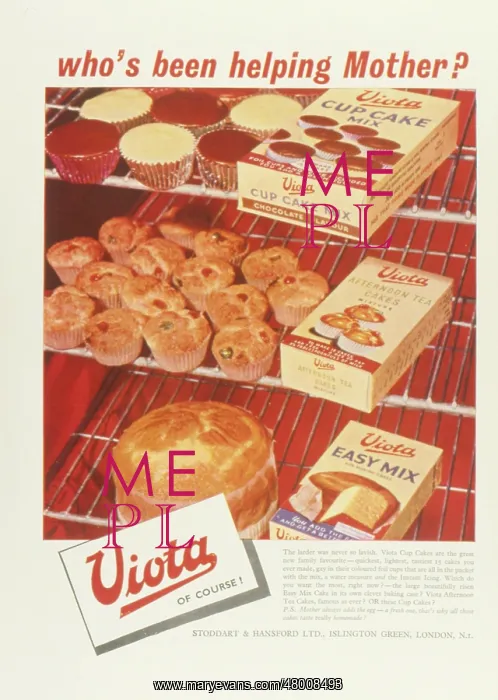 : Advertisement for Viota cake mixes : Advertisement for Viota cake mixes
