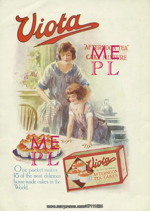 : Advertisement for Viota cake mixture : Advertisement for Viota cake mixture