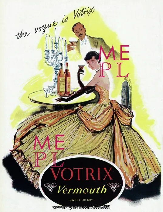 : Advert for Votrix Vermouth 1951 : Advert for Votrix Vermouth 1951