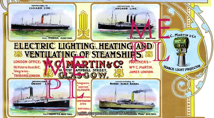 : Advert, W C Martin & Co, Lighting, Heating and Ventilation : Advert, W C Martin & Co, Lighting, Heating and Ventilation