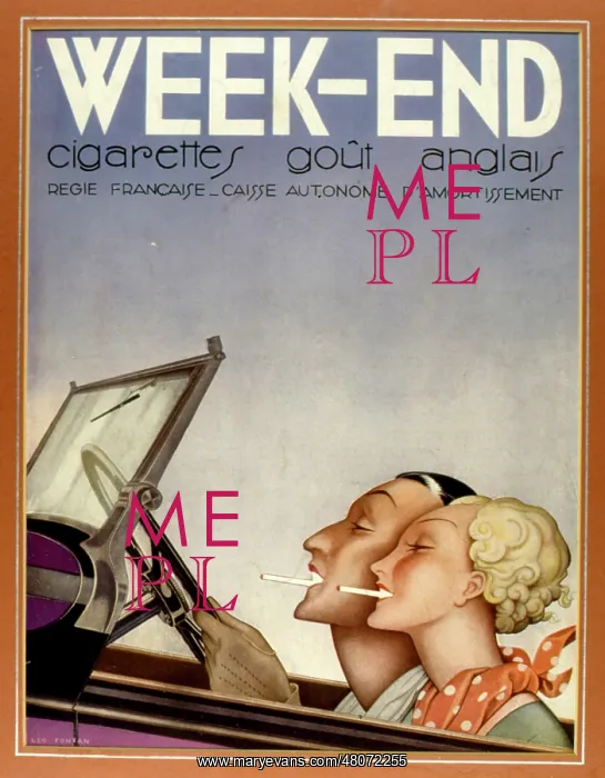 : Advertisement for Week-End cigarettes : Advertisement for Week-End cigarettes