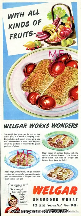  : Advertisement, Welgar Shredded Wheat