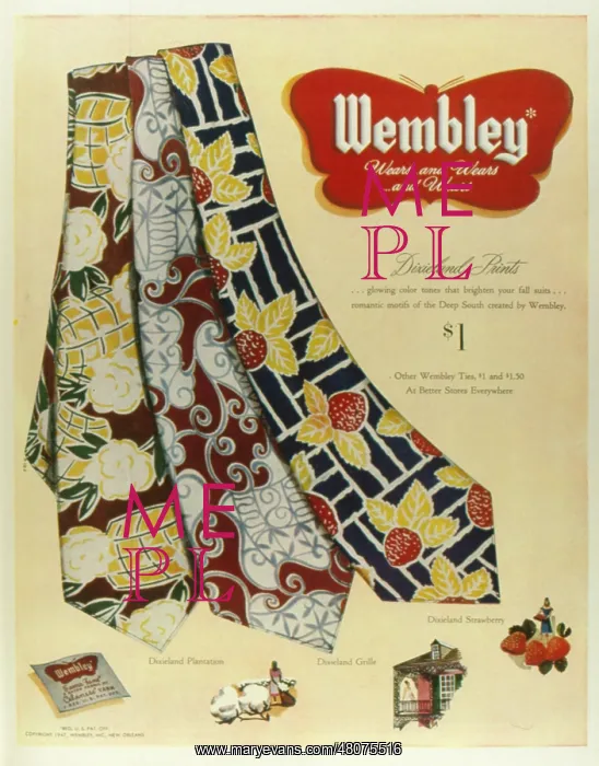 : Advertisement for Wembley Ties : Advertisement for Wembley Ties