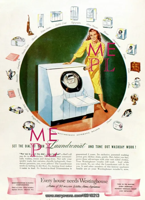 : Advertisement for the Westinghouse Laundromat : Advertisement for the Westinghouse Laundromat