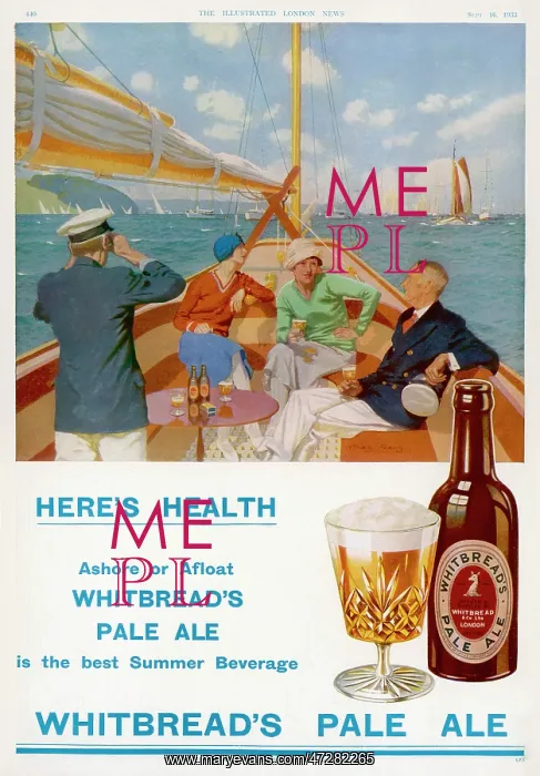 : Advert For Whitbread Pale Ale 1933 : Advert For Whitbread Pale Ale 1933