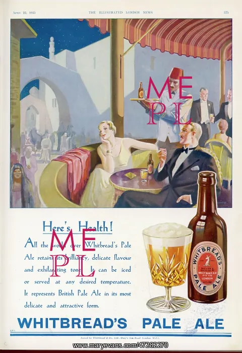 : Advert for Whitbread Pale Ale 1933 : Advert for Whitbread Pale Ale 1933