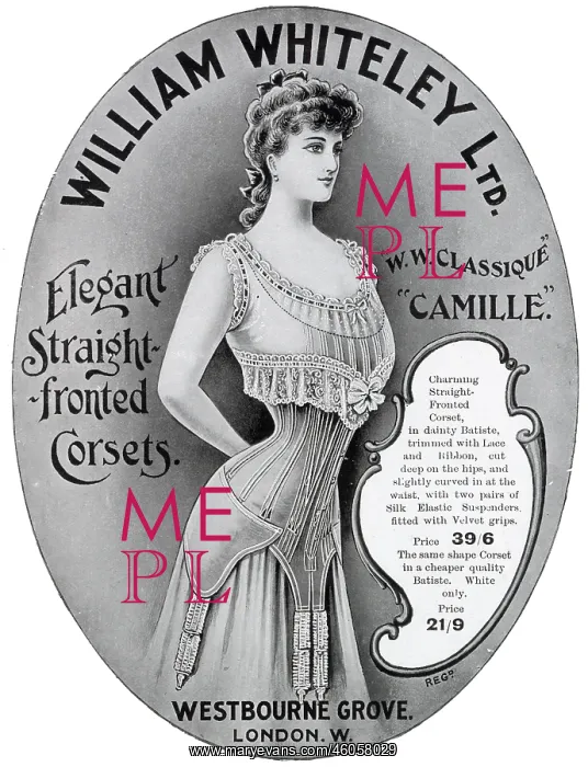 : Advert for Whiteley women's corset 1906 : Advert for Whiteley women's corset 1906