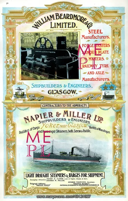 : Advert, William Beardmore & Co Limited, Glasgow : Advert, William Beardmore & Co Limited, Glasgow
