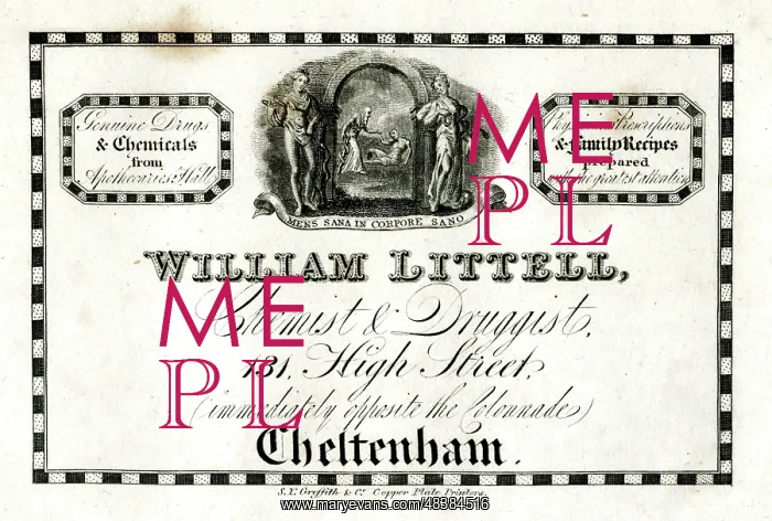 : Advert, William Littell, Chemist & Druggist : Advert, William Littell, Chemist & Druggist