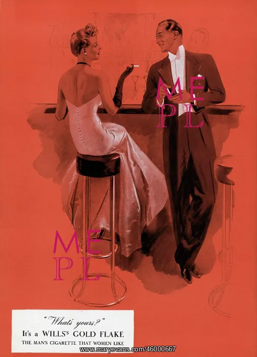 : Advert for Wills Gold Flake cigarettes 1939 : Advert for Wills Gold Flake cigarettes 1939