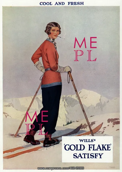 : Advert for Will's Gold Flake cigarettes : Advert for Will's Gold Flake cigarettes