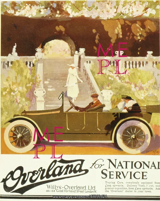 : Advertisement for Willys-Overland motor car : Advertisement for Willys-Overland motor car