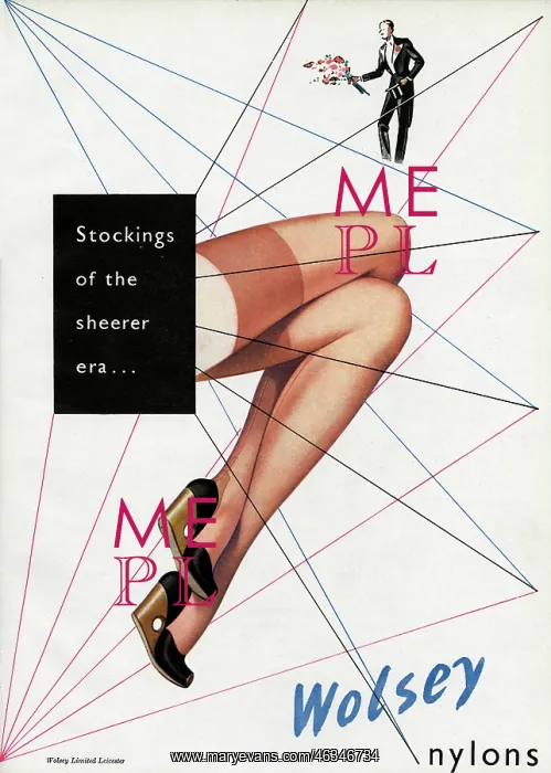 : Advert for Wolsey Nylons 1947 : Advert for Wolsey Nylons 1947