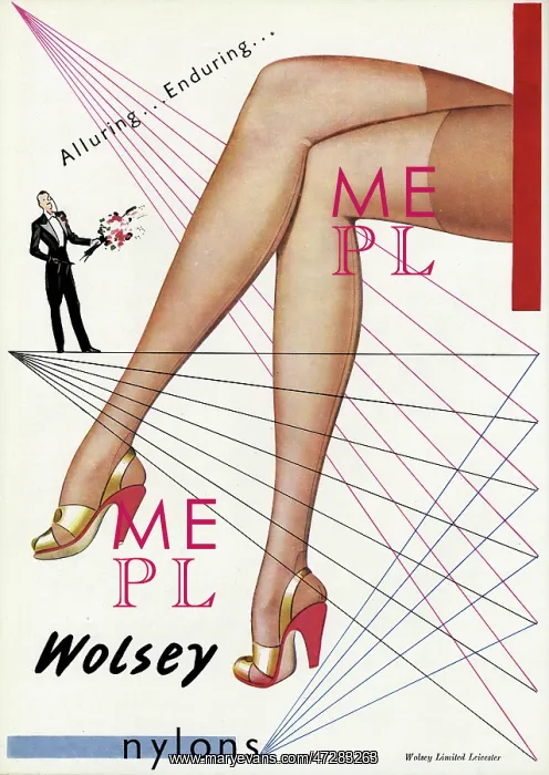 : Advert for Wolsey Nylons 1947 : Advert for Wolsey Nylons 1947