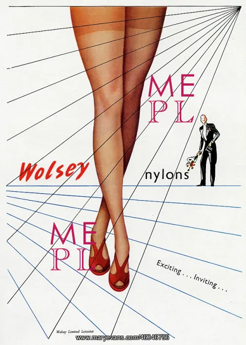 : Advert for Wolsey Nylons 1948 : Advert for Wolsey Nylons 1948