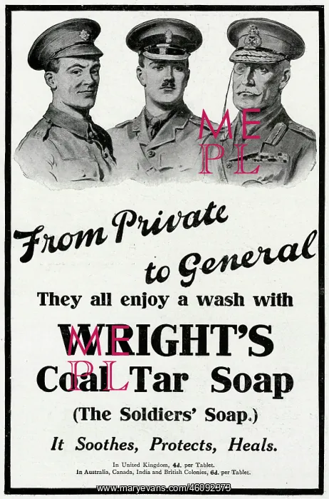 : Advert for Wright's coal soap 1916 : Advert for Wright's coal soap 1916