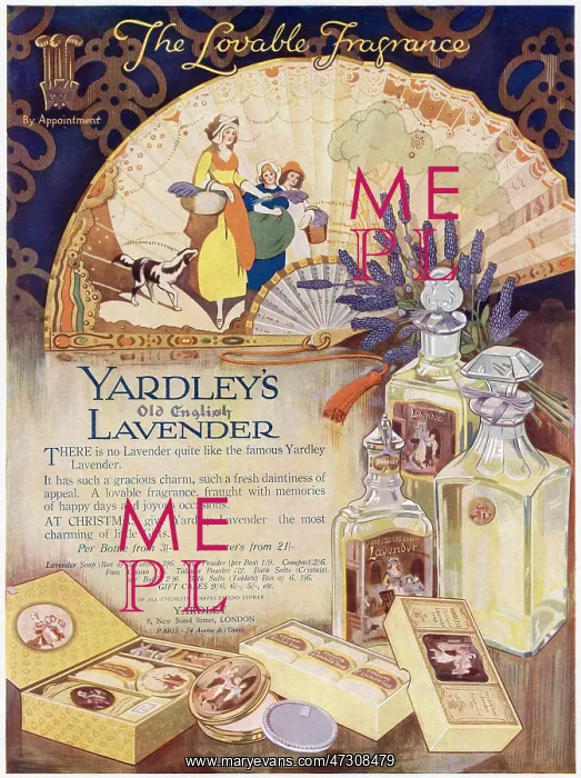 : Advert for Yardley Lavender 1927 : Advert for Yardley Lavender 1927