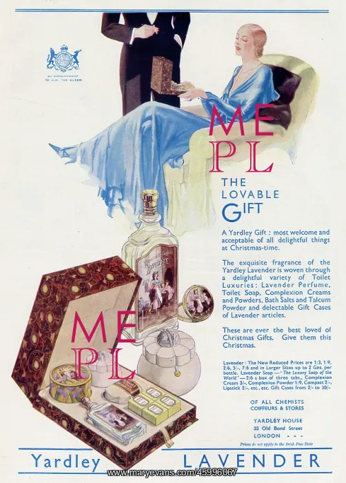 : Advert for Yardley Lavender 1932 : Advert for Yardley Lavender 1932