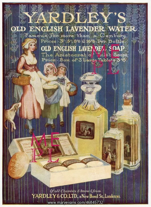 : Advert for Yardley's Lavender 1920 : Advert for Yardley's Lavender 1920