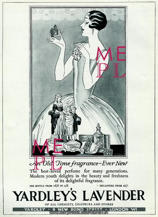 : Advert for Yardley's Lavender 1929 : Advert for Yardley's Lavender 1929
