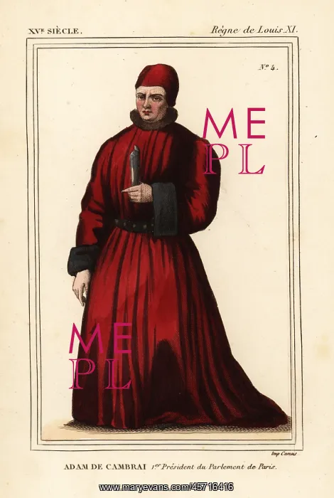 : Adam de Cambrai, first president of the Parlement : Adam de Cambrai, first president of the Parlement