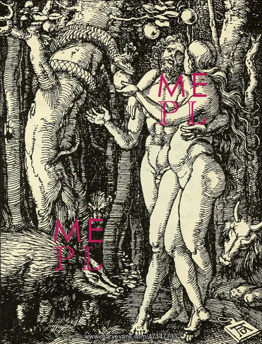 : Adam and Eve take the apple in the Garden of Eden : Adam and Eve take the apple in the Garden of Eden