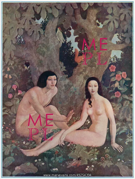 : Adam and Eve by Edmund Dulac : Adam and Eve by Edmund Dulac