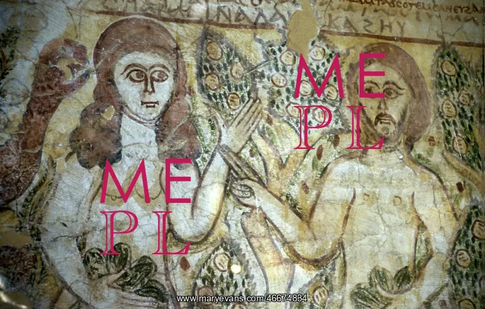 : Adam and Eve, fresco : Adam and Eve, fresco