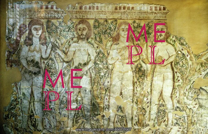 : Adam and Eve, fresco : Adam and Eve, fresco