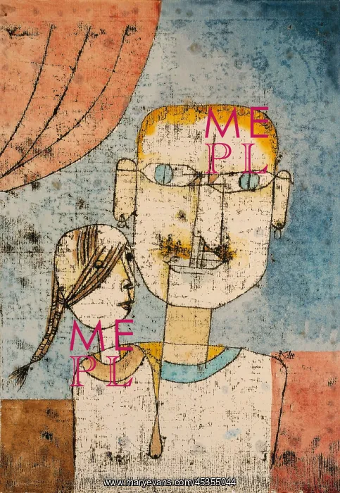 : ADAM AND LITTLE EVE, by Paul Klee : ADAM AND LITTLE EVE, by Paul Klee