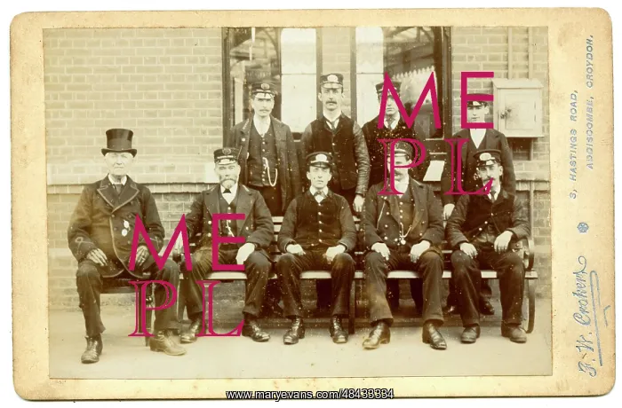 : Addiscombe Railway Station staff : Addiscombe Railway Station staff