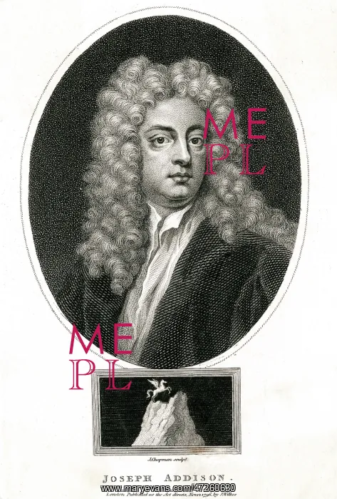 : ADDISON. JOSEPH ADDISON (1672 - 1719), English essayist, poet and statesman : ADDISON. JOSEPH ADDISON (1672 - 1719), English essayist, poet and statesman
